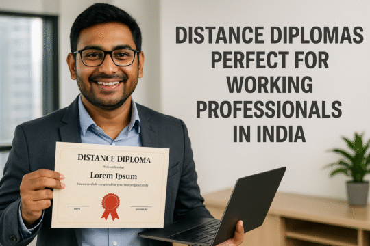Distance Diplomas are Perfect for Working Professionals in India