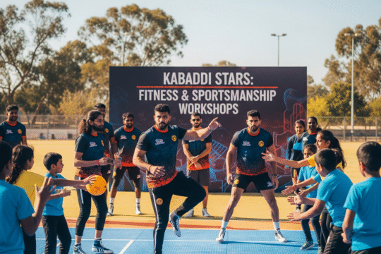 Kabaddi Stars Inspire Youth with Fitness and Sportsmanship Workshops