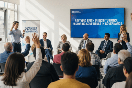 Reviving Faith in Institutions How to Restore Confidence in Governance