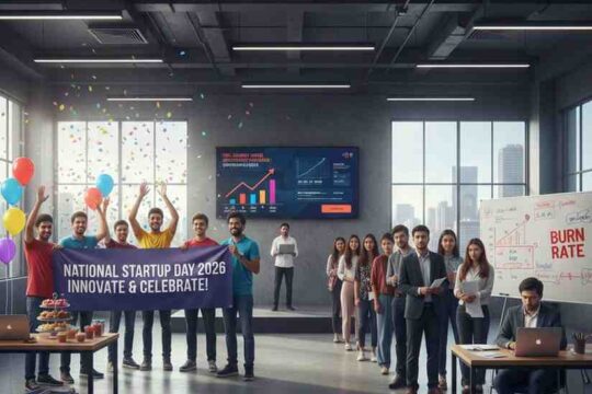 National Startup Day 2026 celebration, yes—also a reality check for founders and first-time job seekers