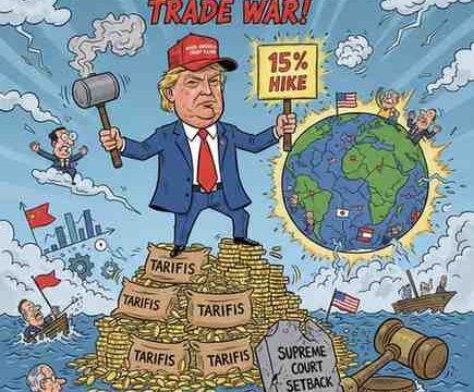 Trump Escalates Global Trade War with 15% Tariff Hike, Defying Supreme Court Setback
