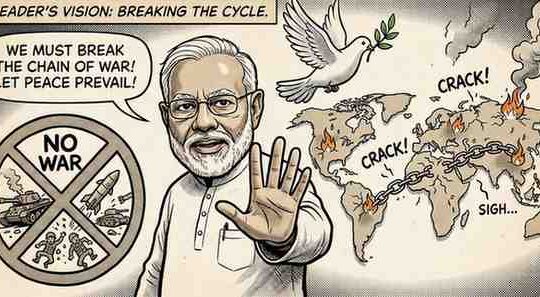 Diplomacy Over Defiance PM Modi Denounces Military Conflict Amid Global Uncertainty