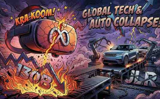 Global Tech & Auto Shakeup: Meta Faces $130B Wipeout as JLR Stalls Production