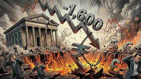 Markets in Meltdown Sensex Sheds 1,600 Points as Rupee Hits Historic Low