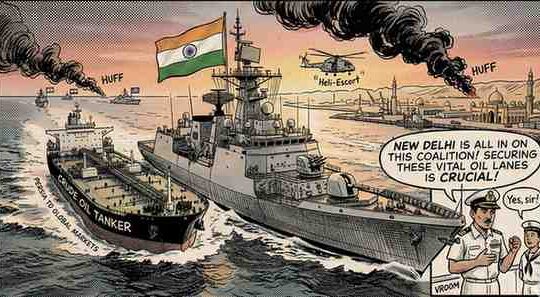 New Delhi Commits Naval Assets to Coalition Securing Critical Persian Gulf Waterway Amid Escalating Tensions