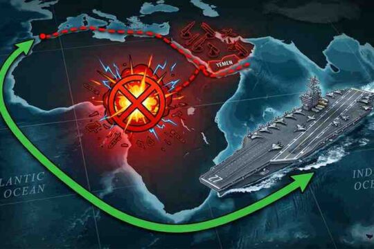 USS George HW Bush Forced to Reroute Around Africa as Houthi Threats Turn Red Sea into Carrier Kill Zone