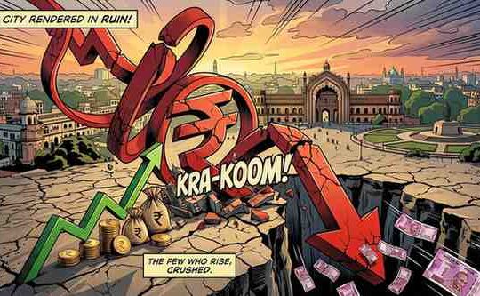 The Rupee’s Historic Slide Record GST Collections Overshadowed by Economic Vulnerability