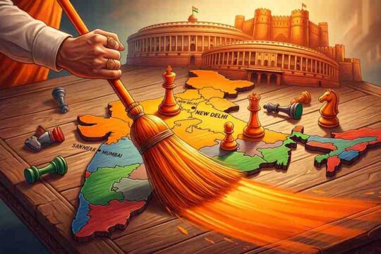 The Saffron Sweep How Institutional Shift and Strategic Play Reshaped India's Political Map