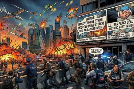 Massive Ukrainian Drone Strike Hits Moscow as U.S.-Iran Peace Deal Sparks Narrative War