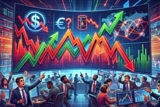 Indian Stock Indices Experience Volatility Amid Global Economic Signals