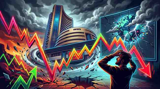 Indian Stock Market Sees Volatile Trading Amid Global Economic Concerns