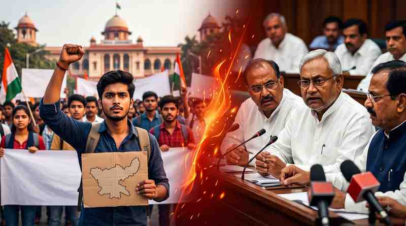 Student Protests in Jharkhand Ignite Political Firestorm with RaGa Under Scrutiny