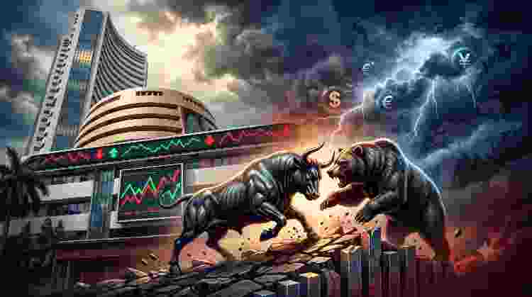 Indian Stock Indices Experience Volatile Trading Amid Global Economic Uncertainty
