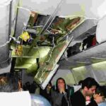 Mid-Air Terror Boeing 737 Ceiling Collapses During Flight Over Iran